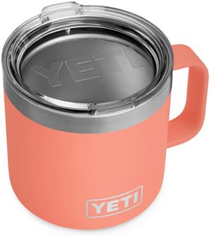 YETI Rambler 14 oz Mug, Vacuum Insulated, Stainless Steel with MagSlider Lid