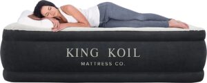 King Koil Luxury Air Mattress Queen with Built-in Pump