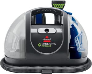 Bissell Little Green Pet Deluxe Portable Carpet Cleaner, 3353, Gray/Blue