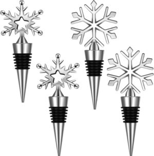 Snowflake Wine Stopper 4 Pieces