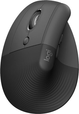 Logitech Lift Vertical Ergonomic Mouse, Left-handed, Wireless, Bluetooth