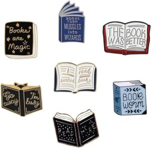 Cartoon Books Enamel Pins