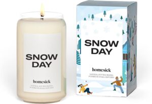 Homesick Premium Scented Candle, Snow Day