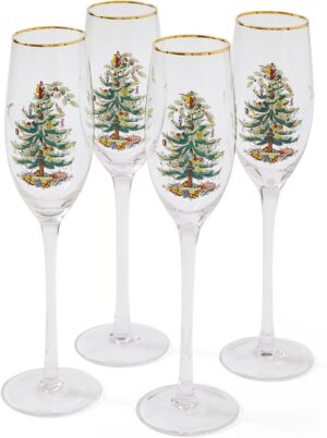 Christmas Tree Wine Glasses