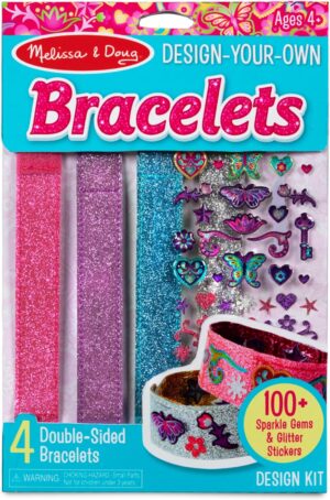 Design-Your-Own Bracelets With 100+ Sparkle Gem and Glitter Stickers