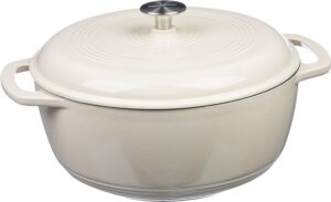 Enameled Cast Iron Covered Round Dutch Oven