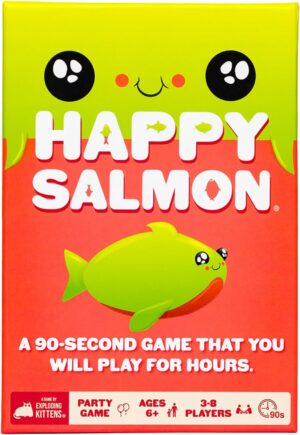 Happy Salmon Family-Friendly Party – Card Games for Adults, Teens & Kids
