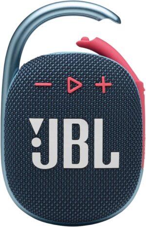 JBL Clip 4, Blue/Coral – Portable Bluetooth 5.1 Speaker