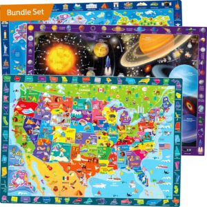 3 Pack Floor Puzzles for Kids