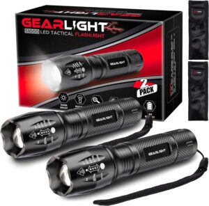 GearLight 2pack S1000 LED Flashlights
