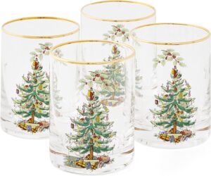 Old Fashion Christmas Tree Glasses