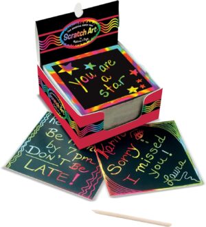 Scratch Art Rainbow Mini Notes