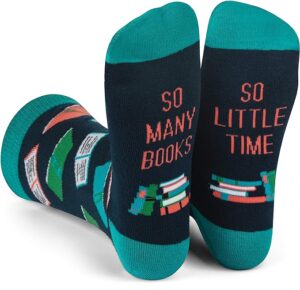 So Many Books So Little Time Funny Socks