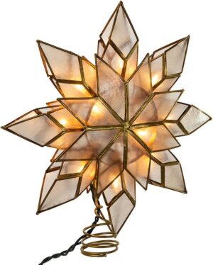 Clear Capiz Star Tree Topper