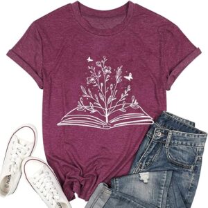 Wildflowers Book Reading Shirt