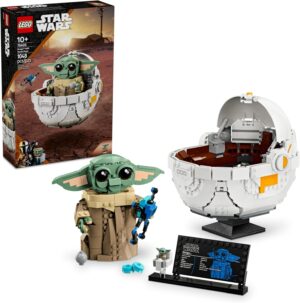 LEGO Star Wars: The Mandalorian Grogu with Hover Pram Building Toy Set