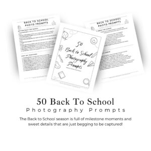 Back To School Photo Prompts