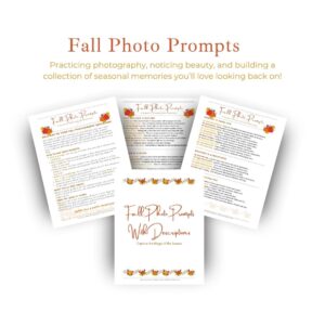 Maureen Sarah Shop Fall Photo Prompts For Beginner Photographers