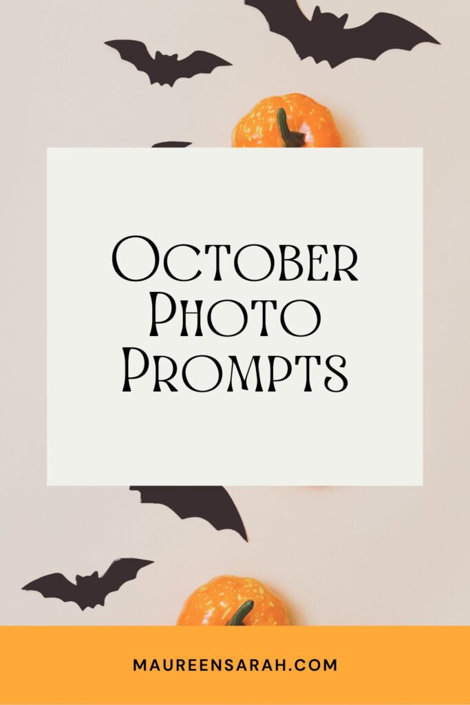October Photo Prompts Pinterest Pin